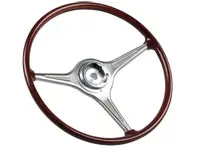 Steering wheel, Faux wood, 420 mm. Porsche 356 B/C - 64434708405 - 121403-AK0, 1645500200