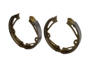 Mâchoires de frein à main (jeu de 4). Porsche 958 Cayenne / 971 / Taycan - 95835292500, 9Y0698533AA, 9Y0698533B, 9Y0698533AB, 10990.161.0, 9Y0698533E, PAB698533B, 9Y0698533A, 9Y0698533C, 9Y0698533D - 10990.161.0