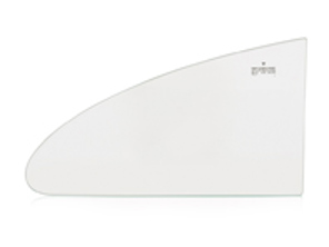 Vetro del finestrino posteriore 1/4, trasparente. Porsche 356 Coupé - 64454310200, 64454310100