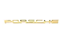 Rear badge 'PORSCHE', Gold. Porsche 356 - 64455930106