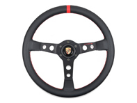 Porsche Classic performance steering wheel, red stitching. Porsche 911 / 914 / 924 / 928 / 944 / 968 / 964 / 993 / 996 / 986 Boxster - PCG34708420, PCG34790100