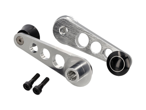 Manivelles de fenêtre en aluminium usiné Rennline. Porsche 911/912/930 - 91154247102, 91154247103 - DH01