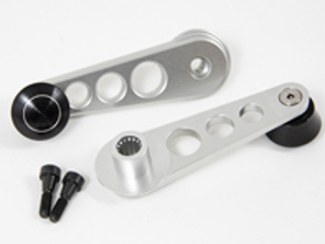Manivelles de fenêtre en aluminium usiné Rennline. Porsche 911/912/930 - 91154247102, 91154247103 - DH01