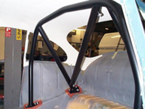 Überrollkäfig 6 Punkt verschraubt. Porsche 356C ohne Schiebedach