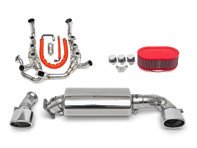 Ultimate Performance Package - Dual Outlet Muffler, Sports Headers & Air Intake System - for Porsche 964 Turbo (965) 1991-1994 - 93021103302, 93011116905, 93011116907, 93011100306, 96411104605, 93011303810, 93011303820, 93011303830, 93011125201, 93011125103, 93011018502, 93011002007 - FSPOR964TSPKG, FS.POR.964T.SPKG