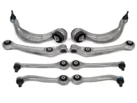 Querlenkersatz für Vorderradaufhängung (8 Stück) komplett. Porsche Macan - 8K0407506P, 8K0407505P, 9A740769403, 9A740769303, 8K0407509, 8K0407510, 8K0407151, 8K0407152