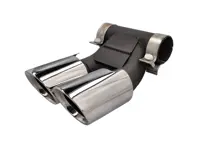 DesignTek Auspuffendrohre hochglanzpoliert für Porsche 981 / 981C - 98111126100, 98111136100, 98111136160, 98111136161, 98111136162, 98111196100, 98111196101, 98111196102