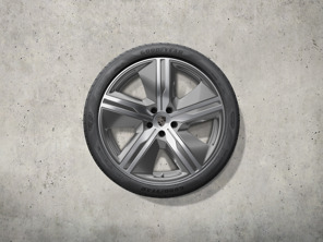 22' Macan exclusive design summer wheel-and-tyre set, platinum silver. Porsche Macan-e - 95C044660M