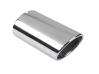 Tail pipe sleeve in Chrome. Porsche 924S / 944 - 94411108301/1, 94411108301, 1620706300, 92.490SKIN, 92.490, 1620613200, 477253191C, 477253191G, 477253191F - 1620706300