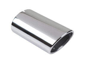 Casquillo del tubo de escape en cromo. Porsche 924S / 944 - 94411108301/1, 94411108301, 1620706300, 92.490SKIN, 92.490, 1620613200, 477253191C, 477253191G, 477253191F - 1620706300