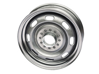 15' 4.5J Steel 'Knock off' wheel, Raw finish unpainted Porsche 356