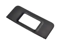 Rear lid lock cover, Satin black. Porsche 957 Cayenne - 955555520009B9