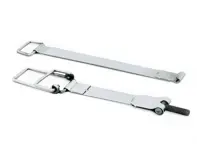 Battery straps, top and side set, Silver. Porsche 911 69-73 - 90161102800, 90161102200 - 1699450110, 9240001