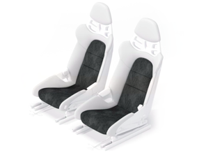 Housse de siège et ensemble de mousse standard en Alcantara pour sièges baquets fixes en carbone Porsche 918 - 9GT881303BY
