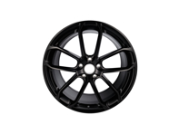 Front 22-inch GT Design Alloy wheel, in Matt Black. Porsche 9YA / 9YB Cayenne - 9Y3601025BAJE1, 9Y3601025APJE1