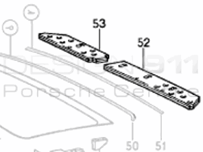 Copertura tetto apribile. Porsche 911/964 - 91156402501, 91156402600