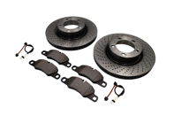 FRONT Brake Pads and Brake Disc Package Porsche 997 3.6L C2 - 99735140101, 99735140201, 99735193806, 99761276902