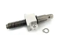 Heater cable adjuster shaft with slider nut. Porsche 356 - 69542471500, 69542471700