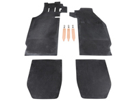 Rubber floor mat set, Black. Porsche 911/912 LHD - 90255101120, 90155101223, 1601700610, 90155101220, 90255101120, 90255112120, 90255112220 - 1601700610