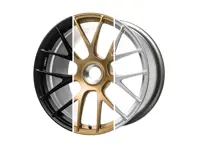 Llanta trasera de aleación Titan 7 Forged T-S7 de 7 radios con bloqueo central, 12,5 x 21, Porsche 991 GT3 RS - TS702112548CLCG, TS702112548CLIS, TS702112548CLMB