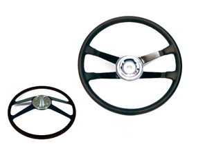 Leather steering wheel 390 mm. Porsche 911/912/914 65-73 / 356B/C - 90134708110 - 9340000