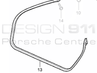 Joint de porte. Porsche 996 Cabriolet - 99653707504, 99653707604, 99653707605, 99653707505