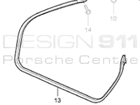 Door Seal. Porsche 996 Cabrio - 99653707504, 99653707604, 99653707605, 99653707505