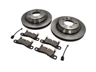 Rear brake pads and brake disc package. Porsche Cayenne 958 - 95535240131, 95535240130