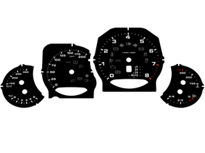 Ziffernblattsatz, MPH. Porsche 970 Panamera S / Panamera 4S