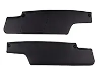 Sun visor set, Black. Porsche 914 1970-76 - 91473104312, 91473104412