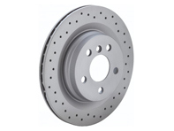 Brake disc rotor SPORT COAT Z, REAR. Porsche Macan Turbo - 460.1556.52, 95B615601D, 95B615601, 18473