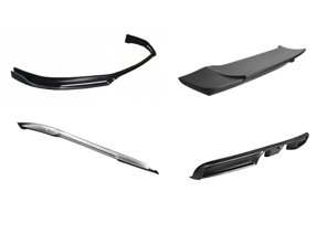 Kit aéro Touring EVO (corps large C4). Porsche 991.2 Carrera 4 - P991.42.7000, P991.42.1020, P991.40.2020, P991.42.3022, P991.42.3040