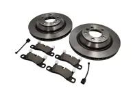 Vorderradbremsbeläge und Bremsscheibenpaket. Porsche 958 Cayenne V6 GTS - 95835240150, 95835293950, 95861236550