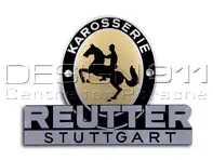Reutter-Plakette, 1953 bis 1955. Porsche 356 - PSP72300200, PCG72300200