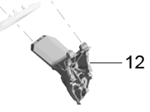 Base retrovisor exterior, parte inferior. Porsche 982 Boxster / 982 Caimán - 982857539, 982857540