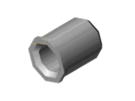 Threaded insert M6x9.40 for rear wing spoiler for Porsche 718 Cayman GT4 - 98151268580