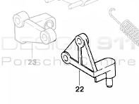 Kupplungslagerhalterung. Porsche 930 Turbo - 93011661106