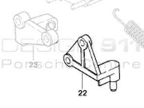 Staffa cuscinetto frizione. Porsche 930Turbo - 93011661106