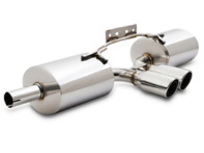 Silenciador / silenciador de escape con puntas cromadas para Porsche Boxster 986 - 3606008603, 99611112107, 99611114105, 99611114111, 99611114202, 99611114211, 99611115101, 99611115202