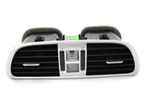 Centre nozzle air vent, Galvano silver. Porsche 997.1 / 997.2 - 99755214110V04, 99755214110, 99755214108V04, 99755214108