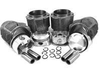 Biral cylinder and JE forged piston kit 86mm. Porsche 356A / 356B - 008 11 86B JE, 0081186BJE