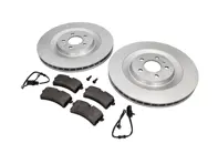Rear brake disc Ø: 356 mm and brake pads package Porsche Macan Turbo - 95B615601D, 95B698451A, PAB615121, 95B698451L