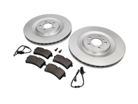 Rear brake disc and brake pads package Porsche Macan Turbo - 95B615601D, 95B698451A, PAB615121, 95B698451L