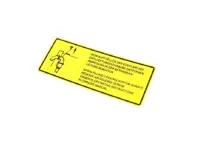 Cooling system sticker. Porsche 924 Turbo - 477000269C - PAK4E1