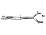 Exhaust Resonator Bypass X-Pipe. Porsche 970 S - 97011191305, 97011191304, 97011191303, 97011191302