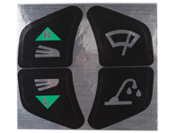 Sticker set, wiper and turn signal. Porsche 911 - 90155933000 - 901.559.330.00, 1601502110