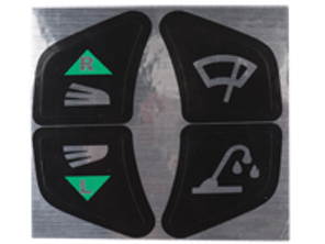 Aufklebersatz, Scheibenwischer und Blinker. Porsche 911 - 90155933000 - 901.559.330.00, 1601502110