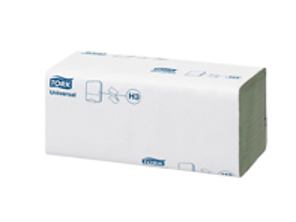 1 ply single fold hand towels - Green - 20 packs of 200 sheets - 290135
