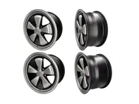 18' Style 548 Fuchs RSR Style Alloy Wheels 8.0J and 10.0J - Matt Silver - For Porsche Car