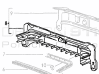 Pannello di montaggio del motore. Porsche 964/993 - 99350104600GRV, 99350104500GRV